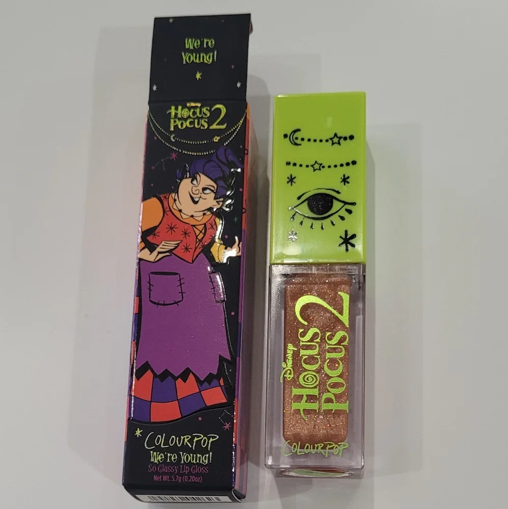 Hocus Pocus 2 Glitter Lip Gloss We're Young Neutral Colourpop Shine Makeup